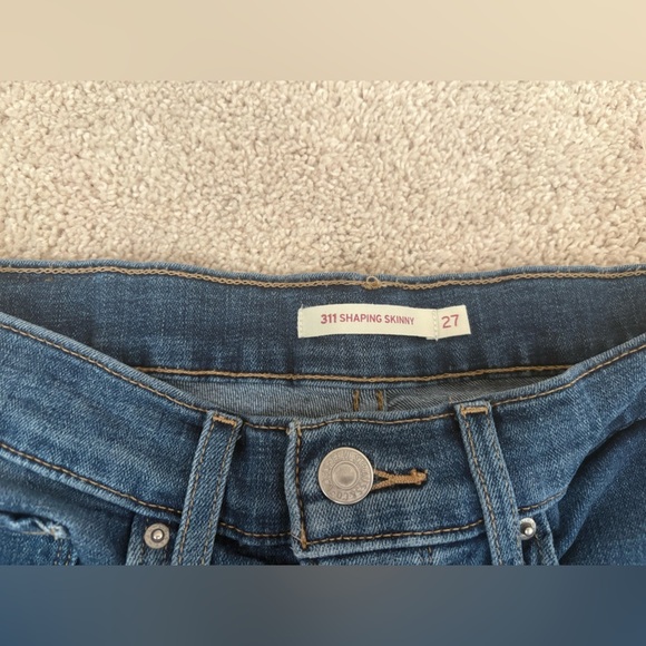 Levi's Women's 311 Shaping Skinny Jeans Size 27 Dark Indigo Blue - Picture 6 of 6